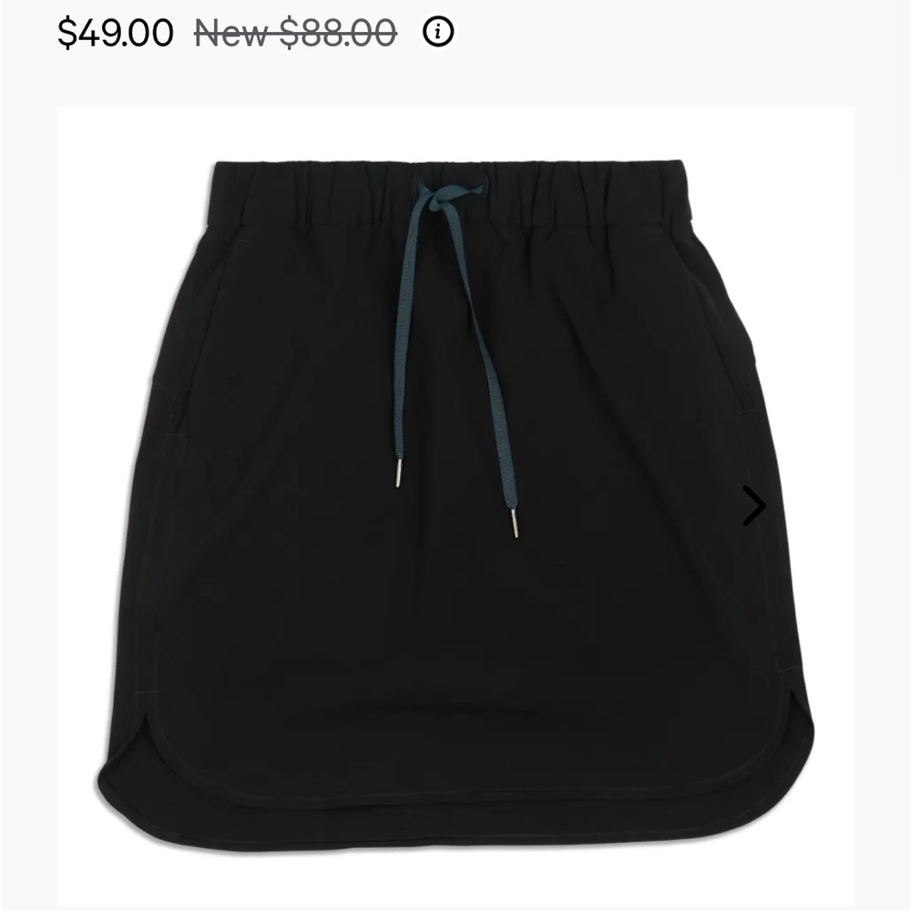 Lulu lemon On The Fly Skirt Black 4